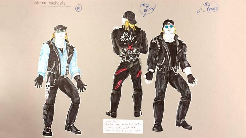 The original concept design for Shawn Michaels' character